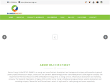 Tablet Screenshot of bannerenergy.net